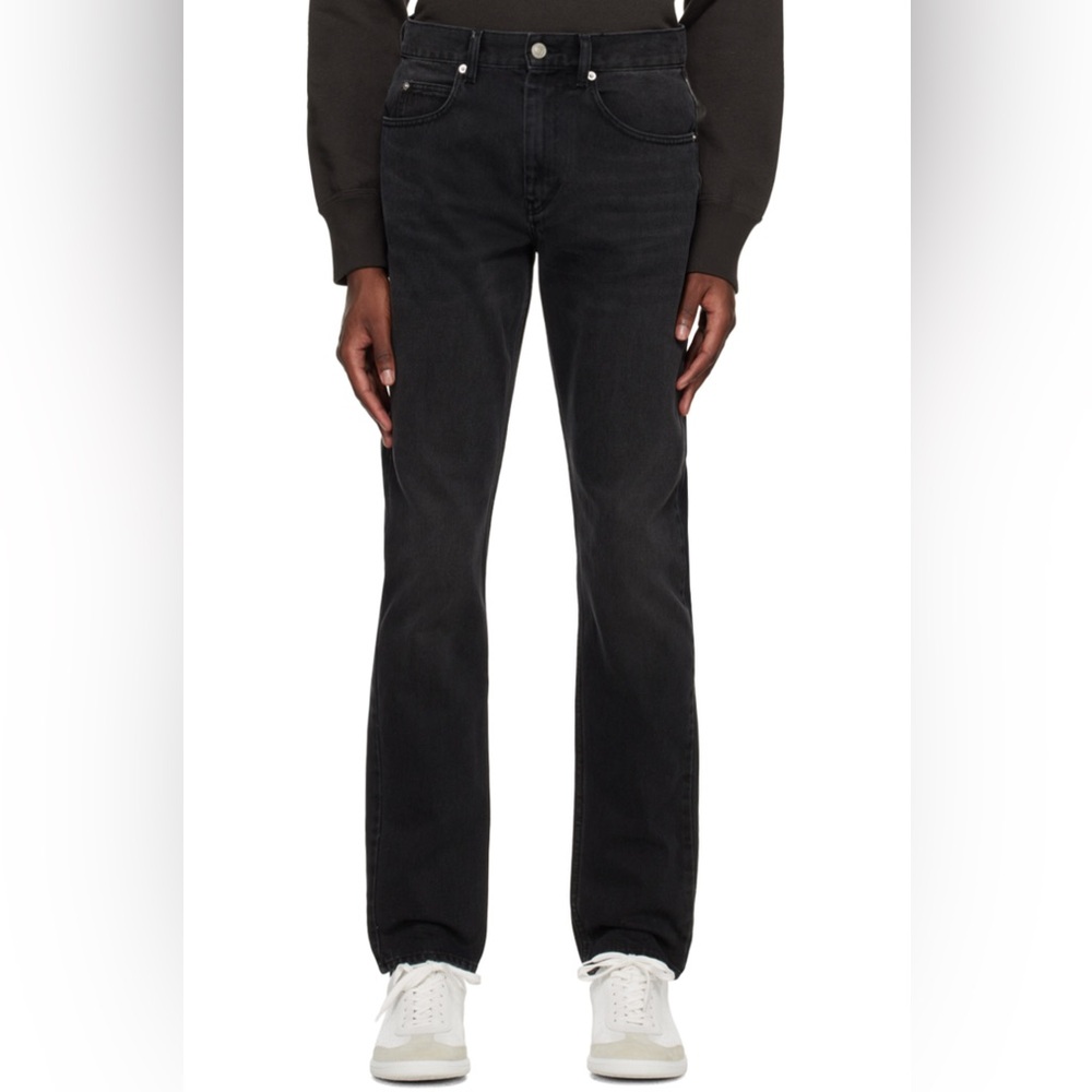 Isabel Marant Black Straight Jeans Classic Style
